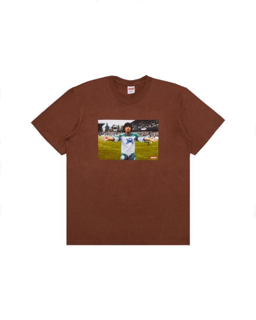 Supreme Maradona Tee Brown