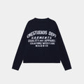 Department Navy Jacquard  Knit
