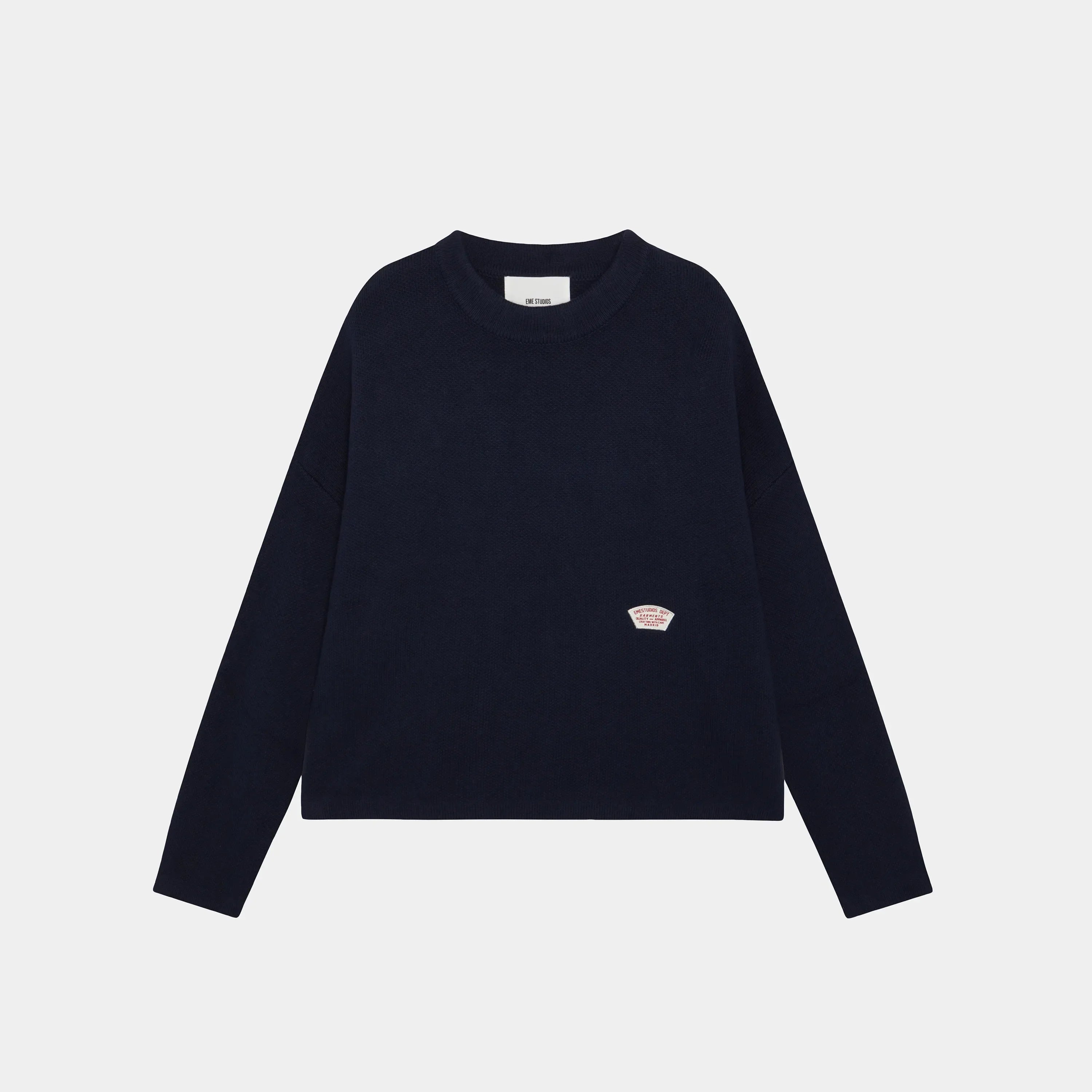 Department Navy Jacquard  Knit