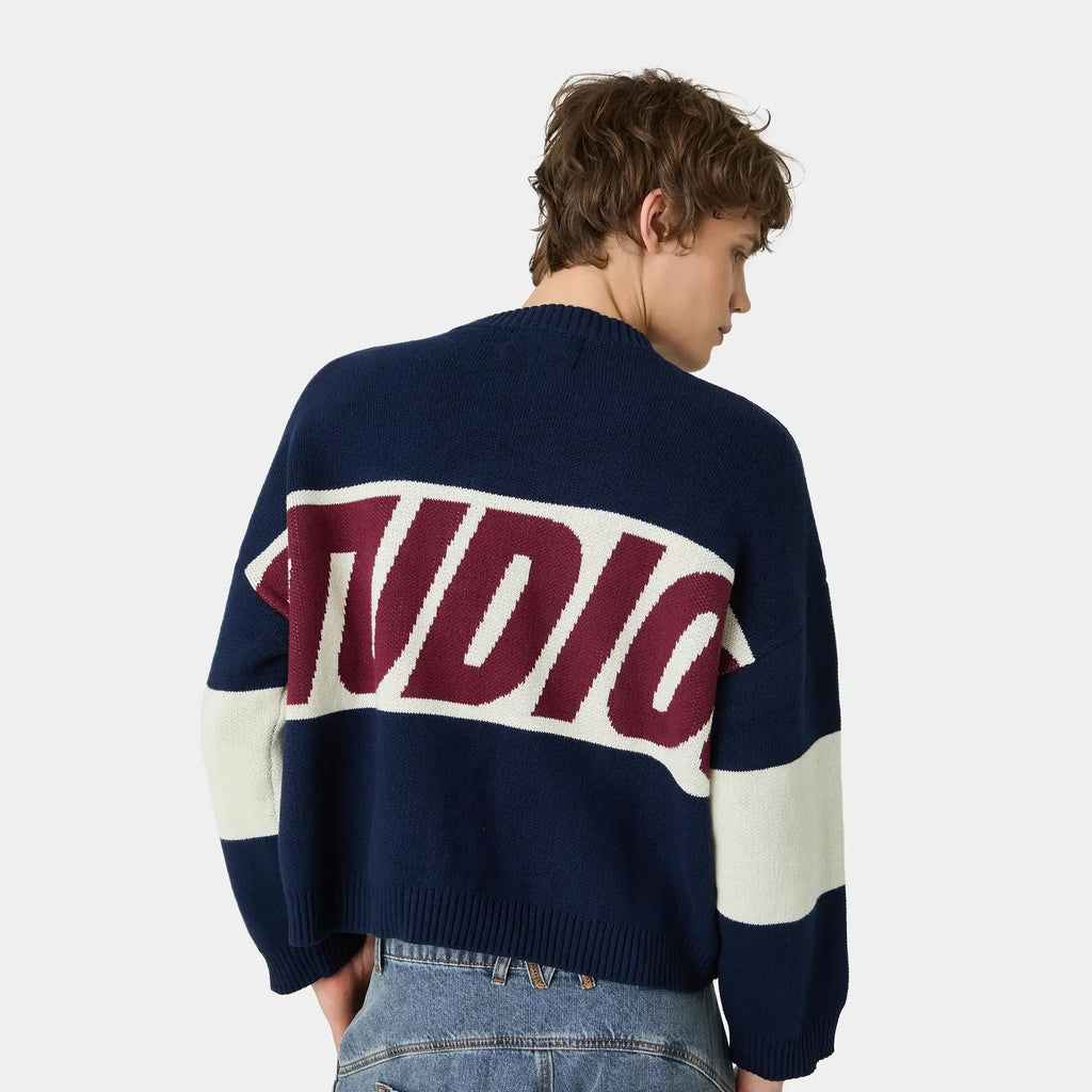 Thrill Navy Master Knit Sweater
