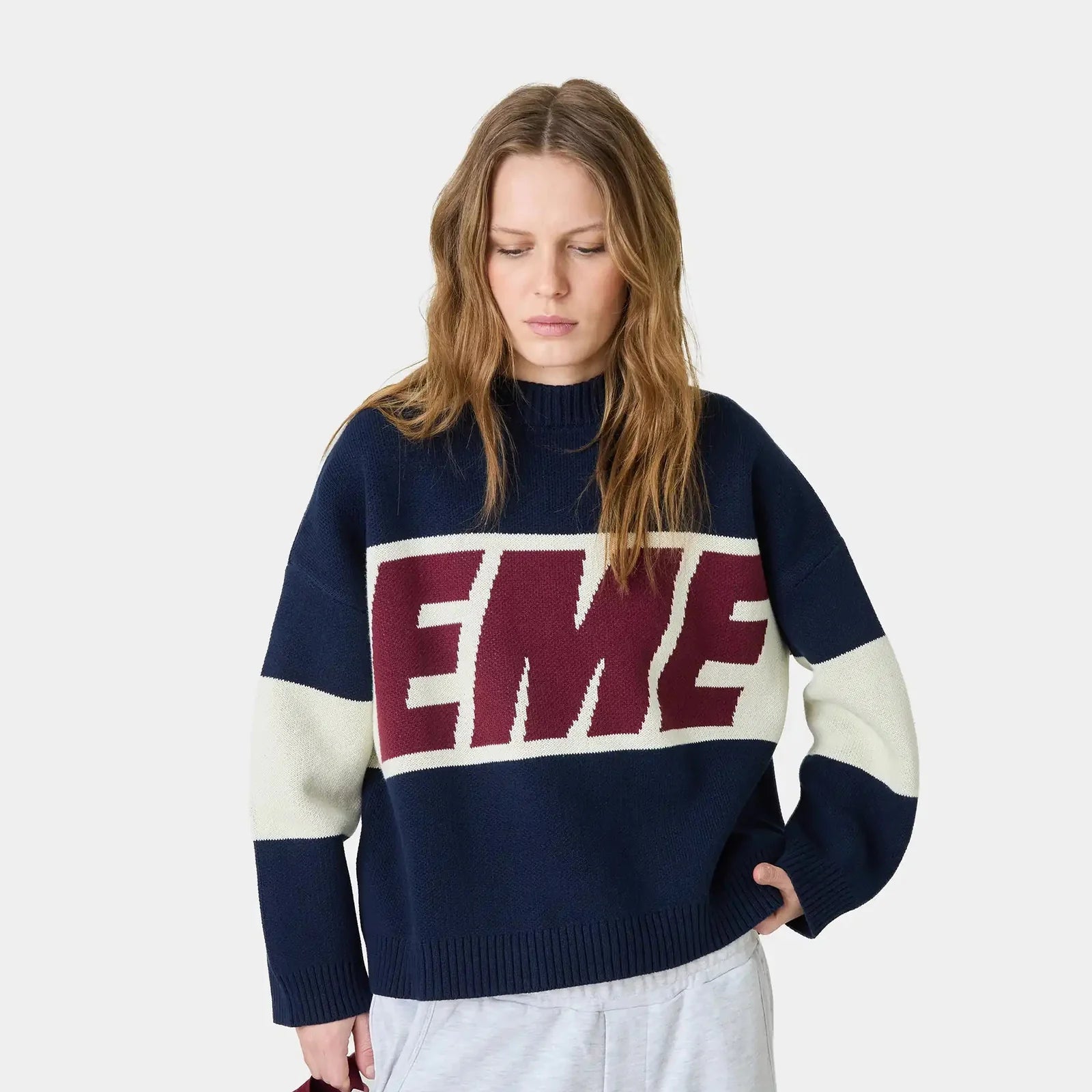 Thrill Navy Master Knit Sweater