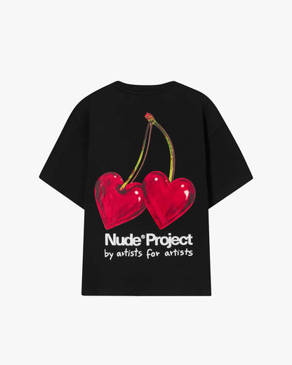 Juicy Cherry Tee Black