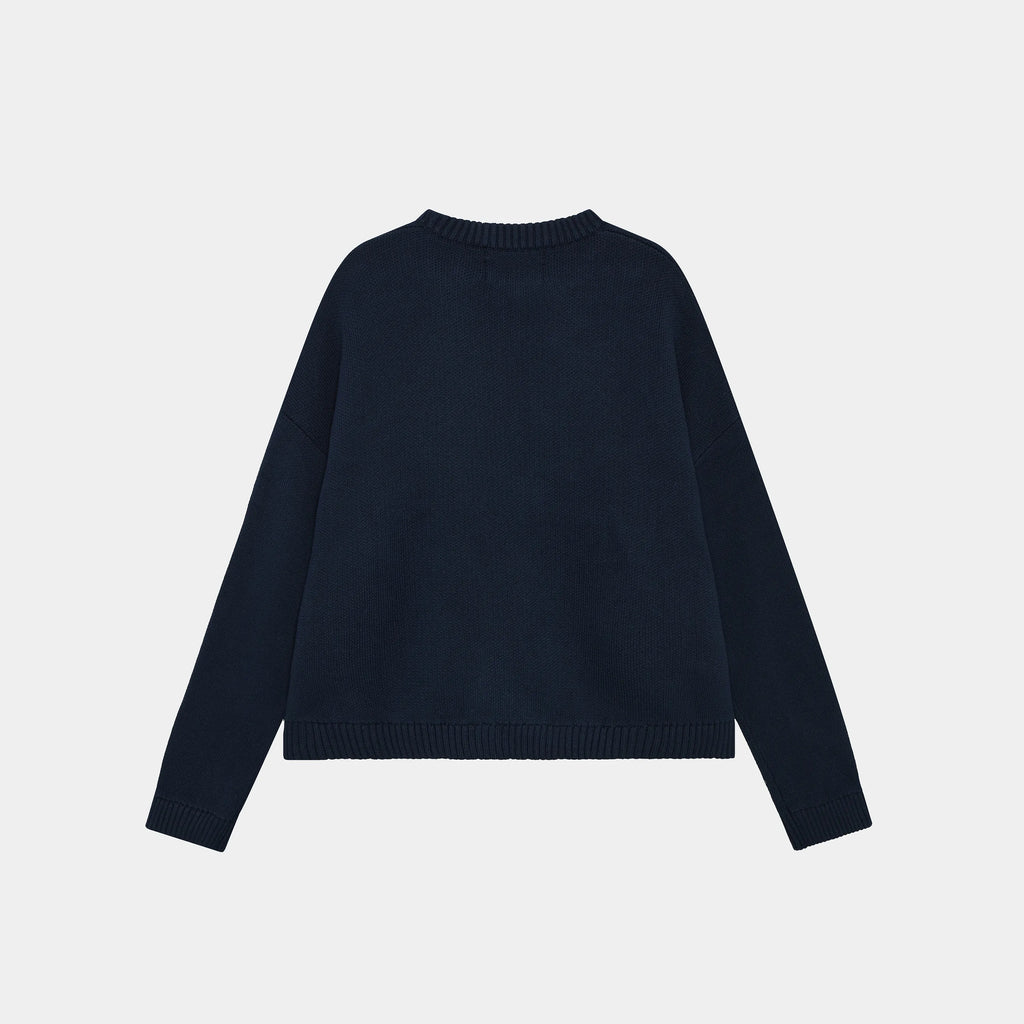 Master Navy Knit Sweater