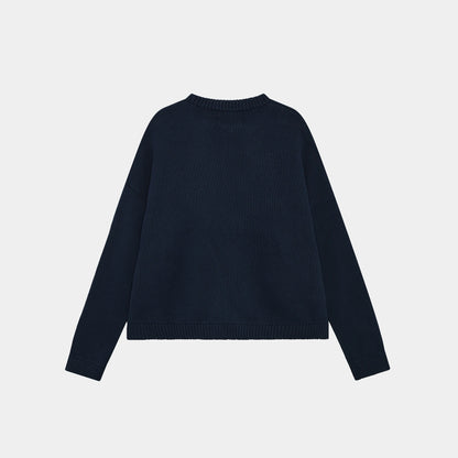 Master Navy Knit Sweater