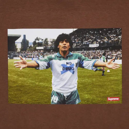 Supreme Maradona Tee Brown