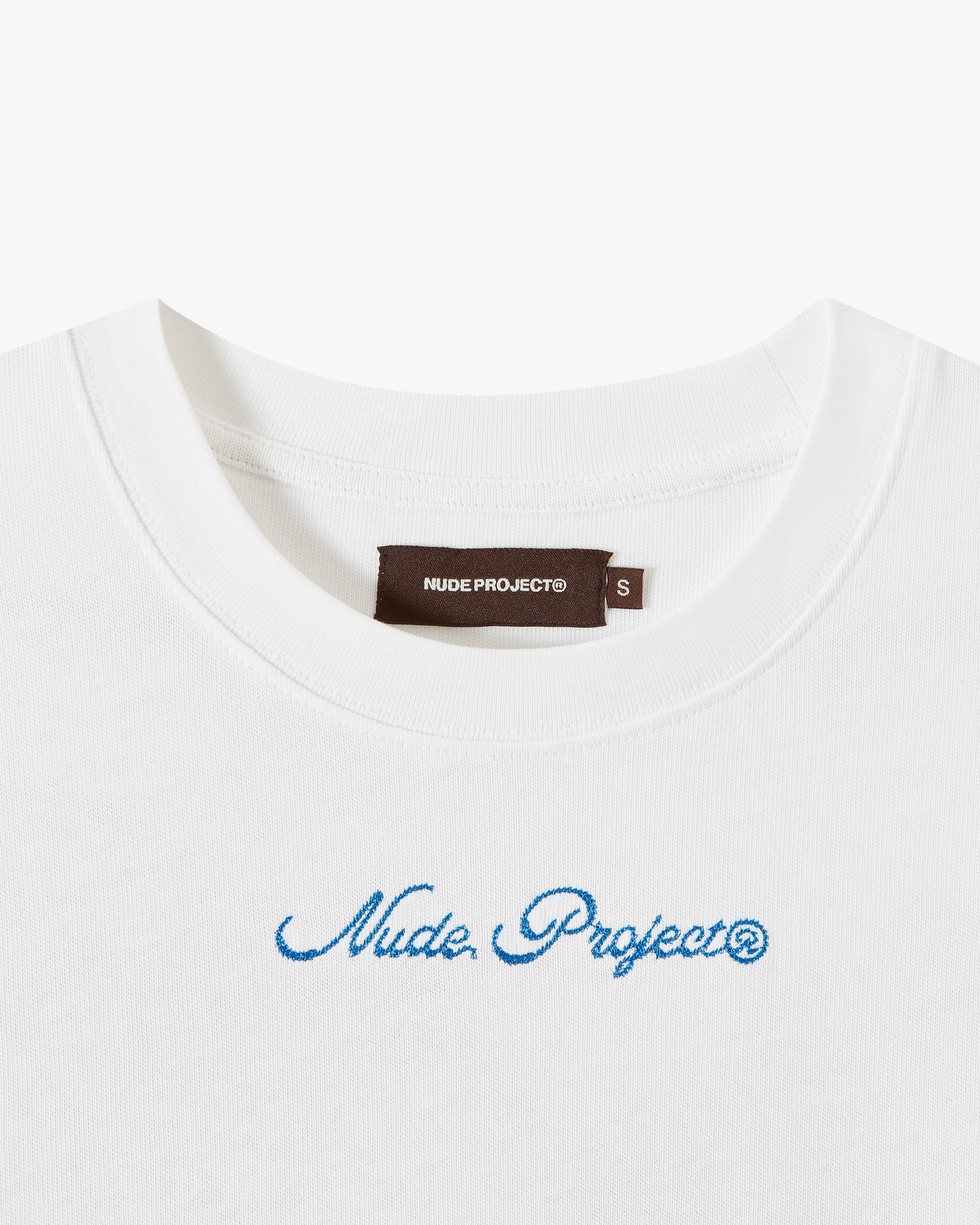 Peach Tee White