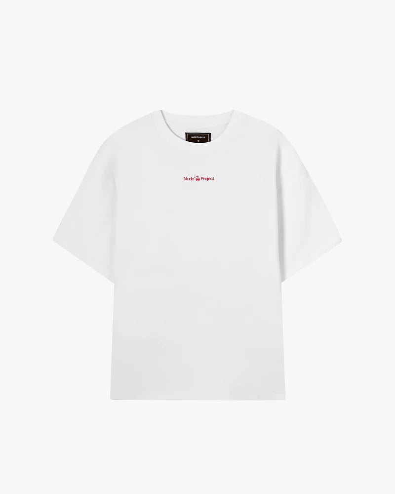 Cherry Logo Tee White