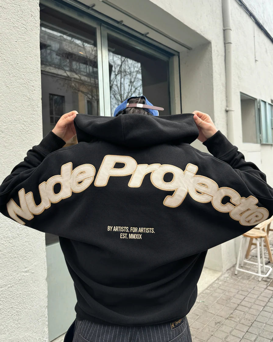 Beast Zip-up Hoodie Black