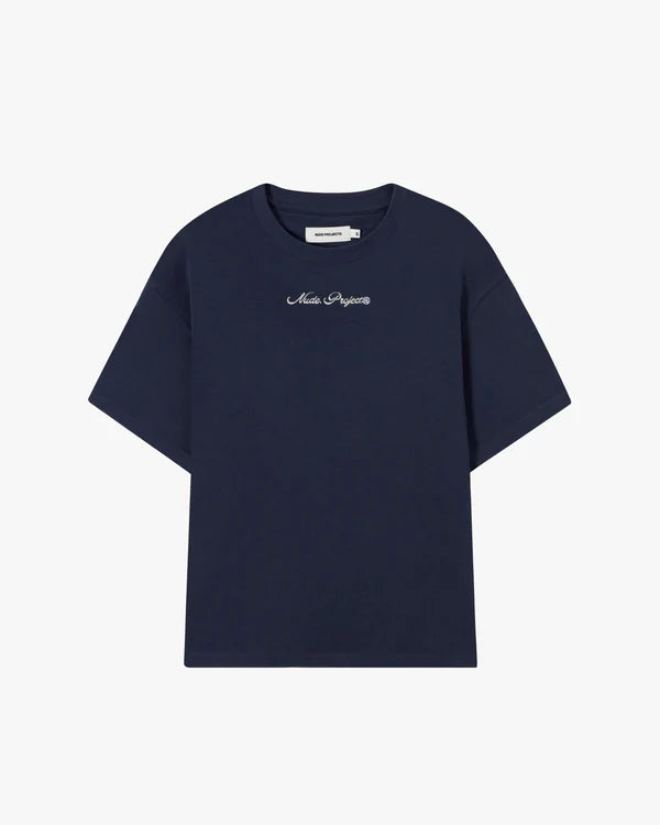 Peach Tee Navy