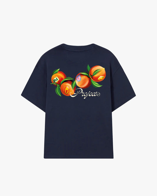 Peach Tee Navy