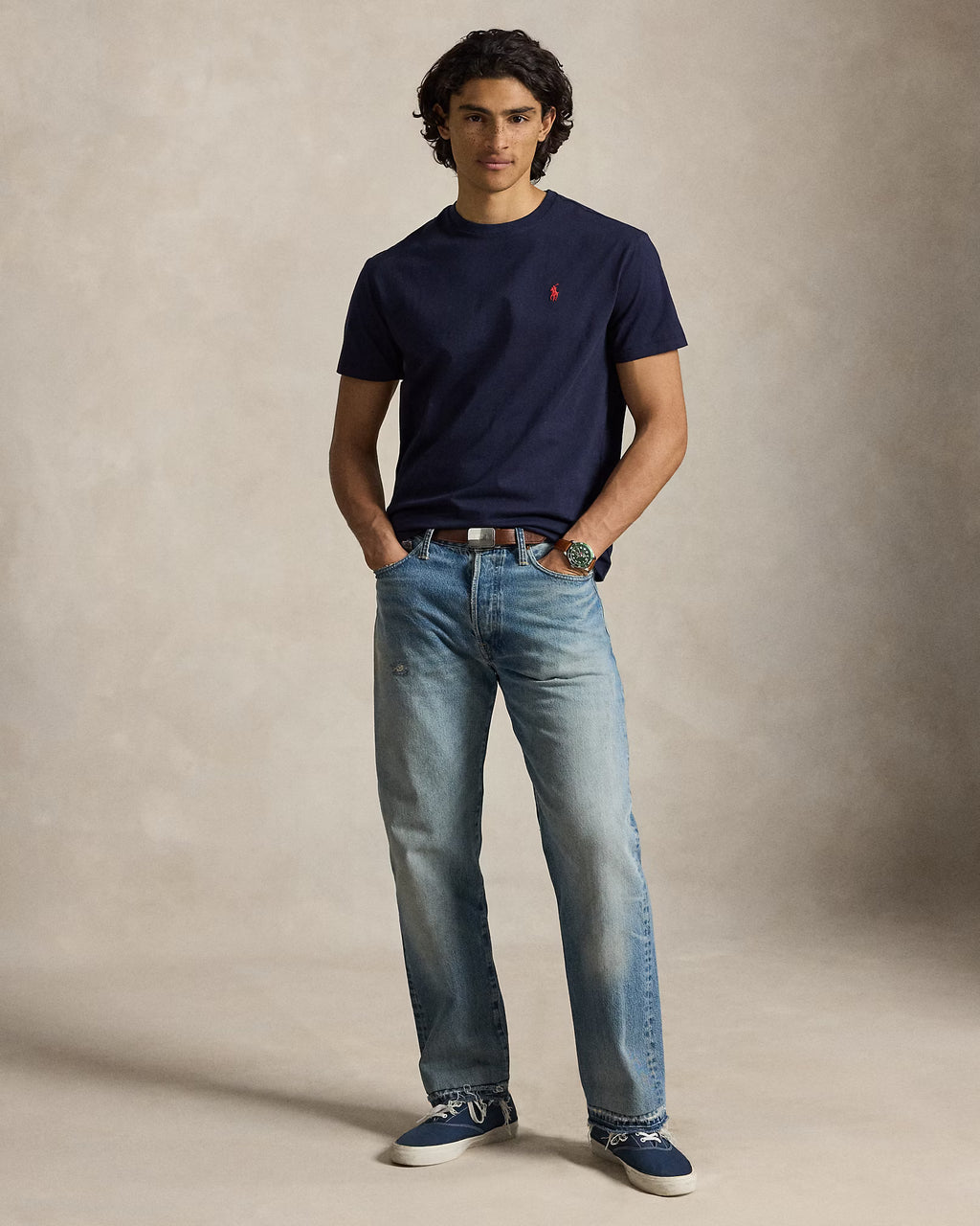 Polo Navy Jersey Tee