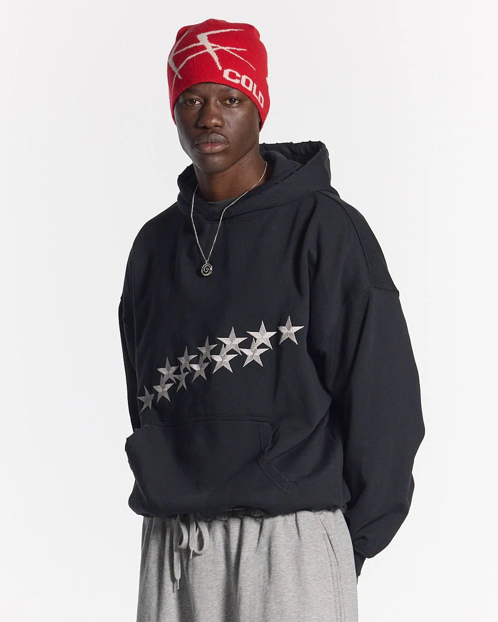 Stars Hoodie Black