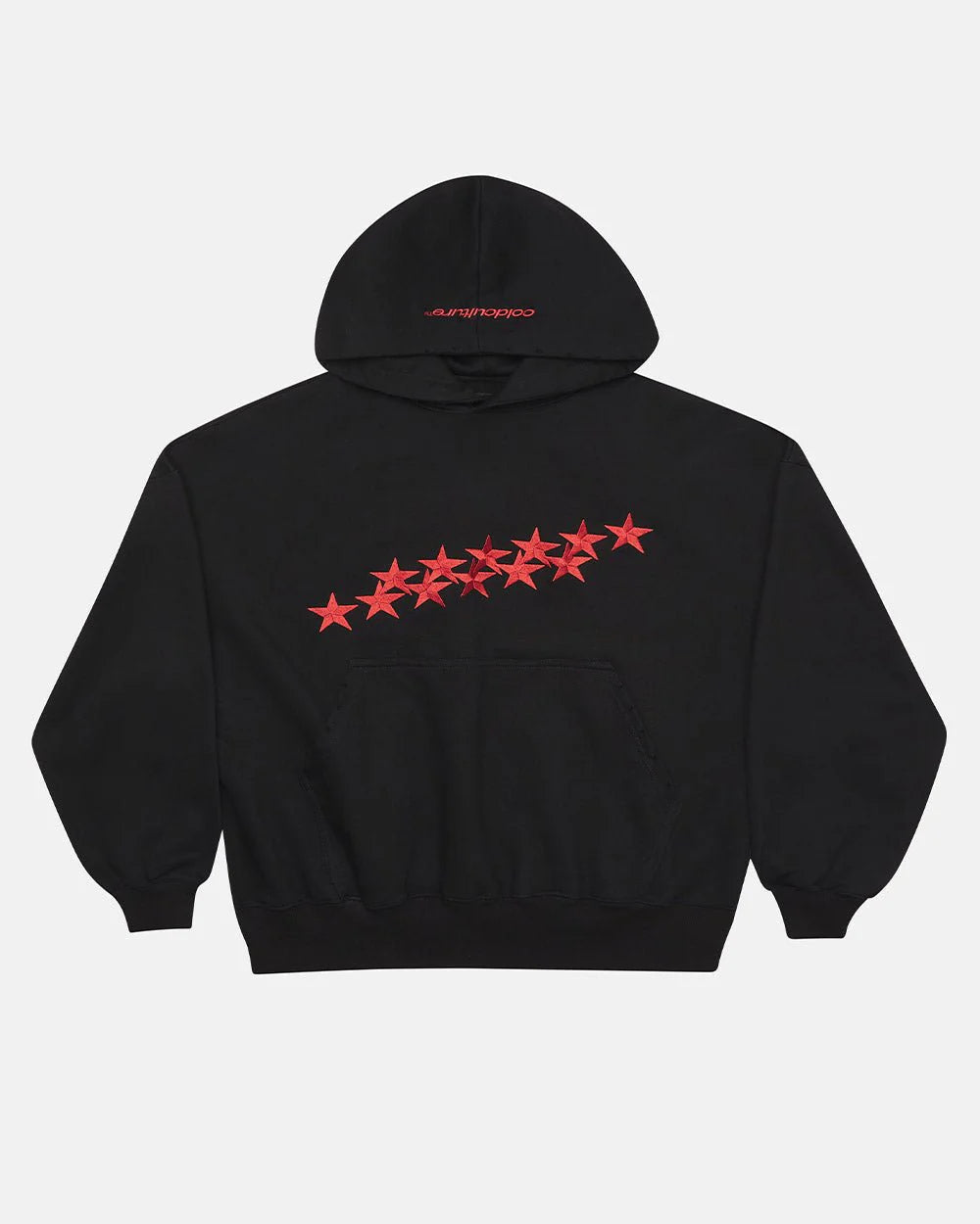 Stars Hoodie Black & Red